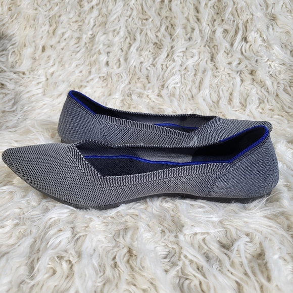 Rothy's Gray Textile The Point Flat Comfort Slip On Women’s US 9.5 - Picture 5 of 9